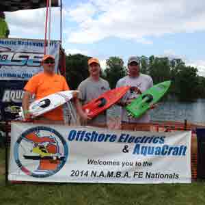 The Top 3 Finishers in P Limited Offshore