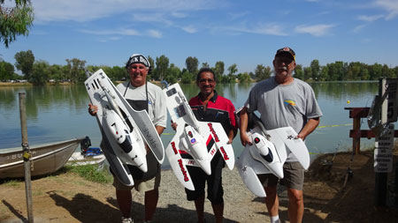 The Top 3 Finishers in GX-2 Sport Hydro