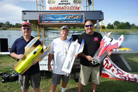 The Top 3 Finishers in P Limited Sport Hydro